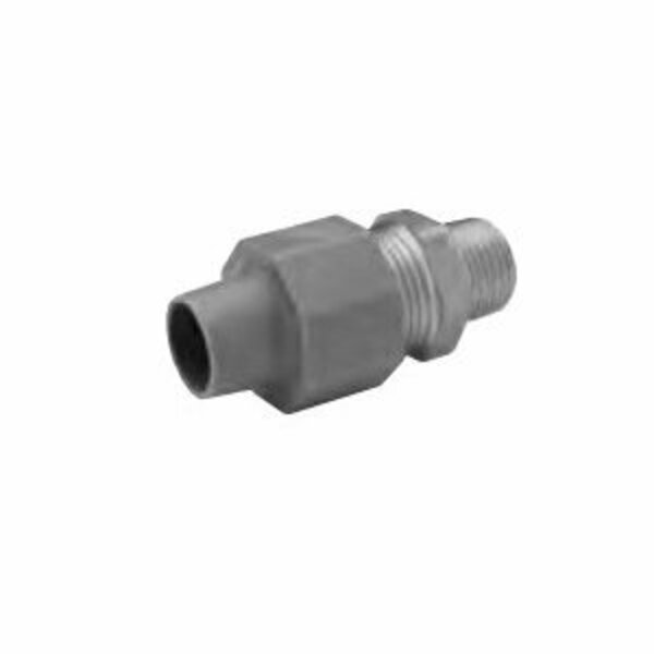 Zurn Pex Zurn Qicktite Coupling Adapter, 3/4 in, MPT, Brass, Gray, 160 psi Pressure QACA44MG